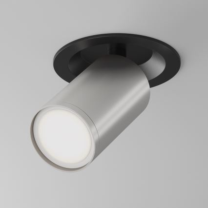 Maytoni C048CL-U-1BS - Χωνευτό φωτιστικό σποτ FOCUS 1xGU10/10W/230V ματ χρώμιο