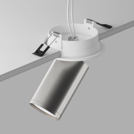 Maytoni C048CL-U-1WS - Χωνευτό φωτιστικό σποτ FOCUS 1xGU10/10W/230V γυαλιστερό χρώμιο