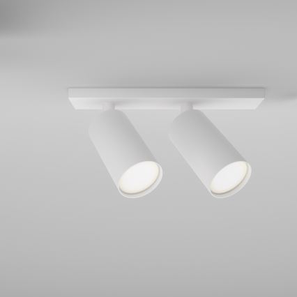 Maytoni C051CL-U-2W - Κατευθυνόμενο φωτιστικό FOCUS 2xGU10/10W/230V, λευκό