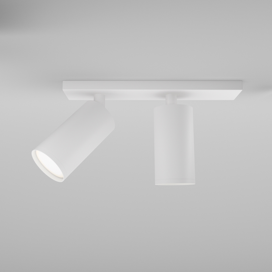 Maytoni C051CL-U-2W - Φωτιστικό σποτ FOCUS 2xGU10/10W/230V λευκό/μαύρο