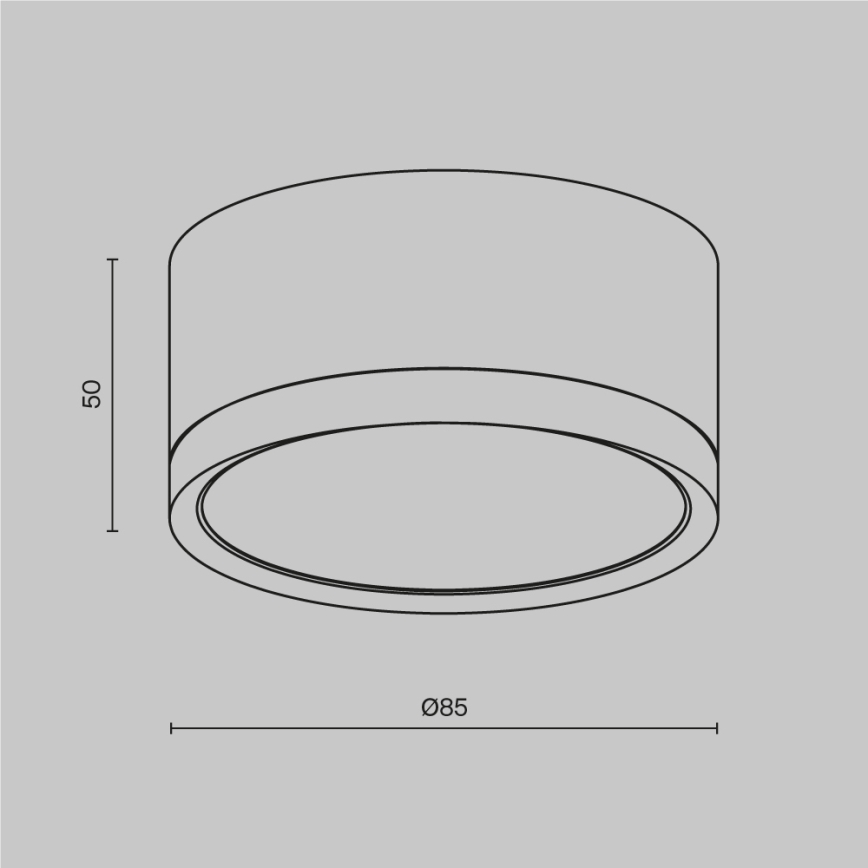 Maytoni C086CL-GX53-SRD-BG - Φωτιστικό σποτ HOOP 1xGX53/15W/230V μαύρο/χρυσαφί