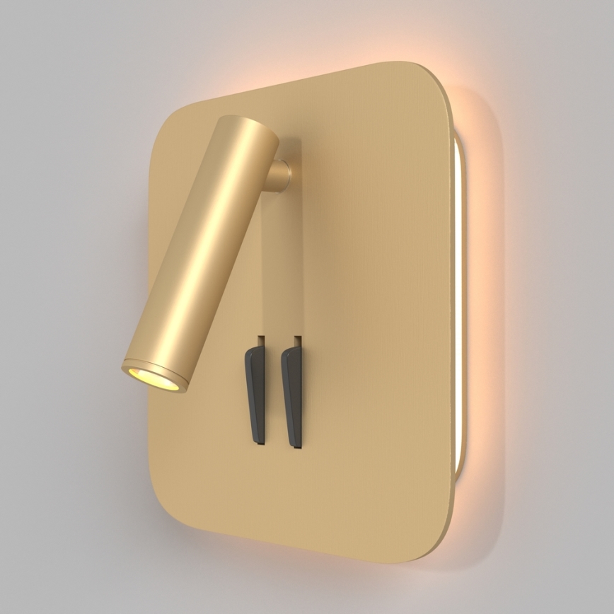 Maytoni C175-WL-01-6W-MG - Φωτιστικό σποτ τοίχου LED IOS LED/9W/230V χρυσαφί
