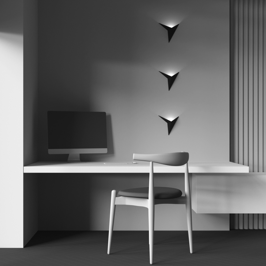 Maytoni C808WL-L3B - Φωτιστικό τοίχου LED TRAME LED/3W/230V μαύρο