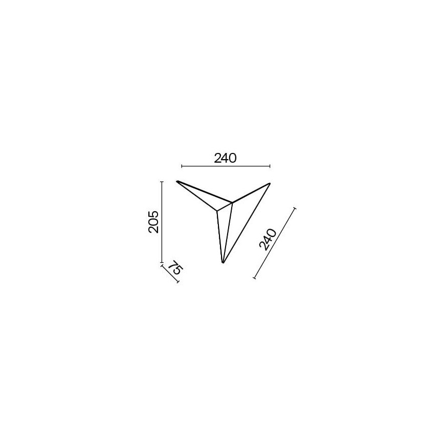 Maytoni C808WL-L3B - Φωτιστικό τοίχου LED TRAME LED/3W/230V μαύρο