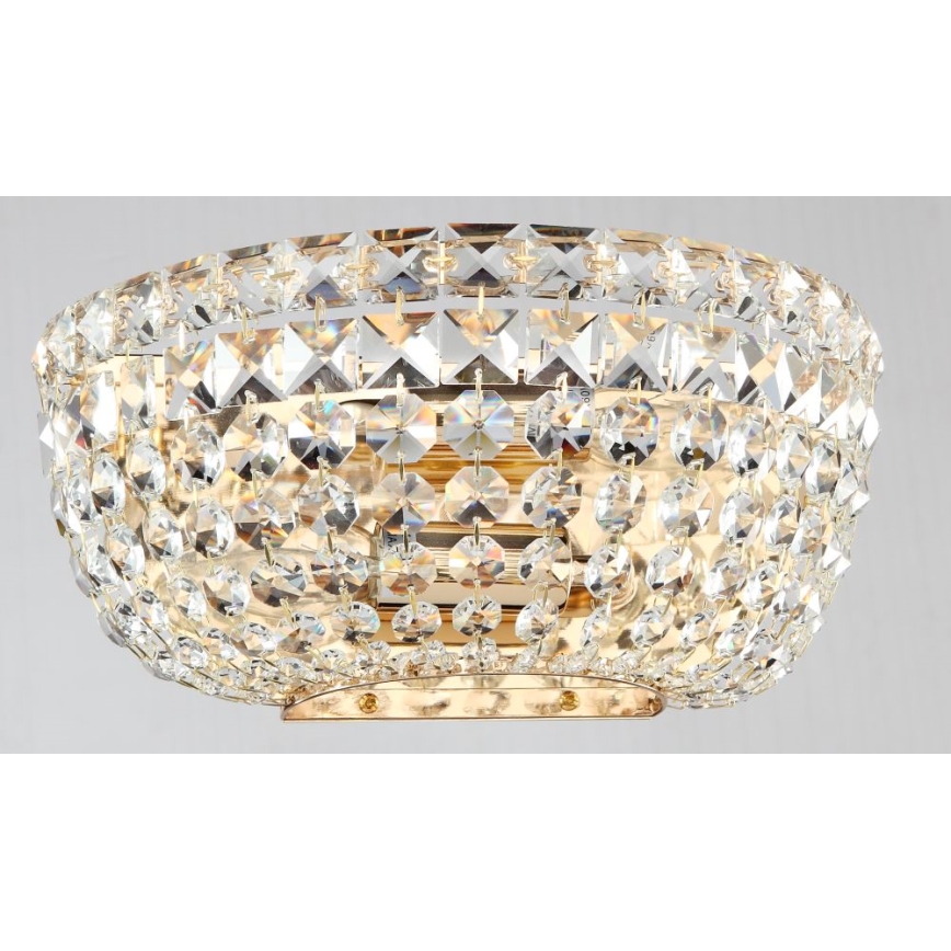 Maytoni DIA100-WL-02-G - Φωτιστικό τοίχου BASFOR 2xE14/60W/230V χρυσαφί