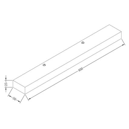 Maytoni MIR011WL-L9B4K - Φωτιστικό τοίχου LED ORION LED/9W/230V μαύρο