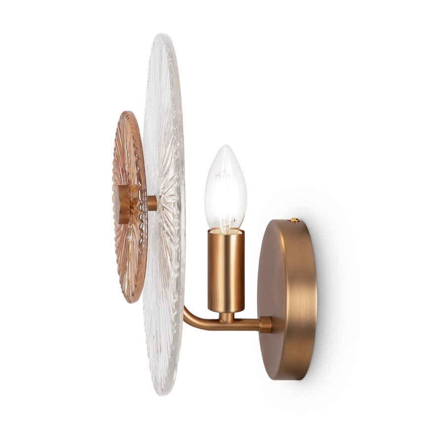 Maytoni MOD007WL-01G - Φωτιστικό τοίχου ASTER 1xE14/40W/230V