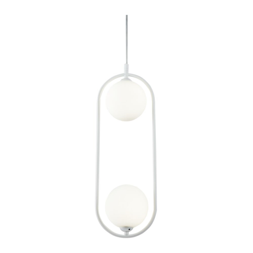 Maytoni MOD013PL-02W - Κρεμαστό φωτιστικό οροφής RING 2xG9/25W/230V λευκό