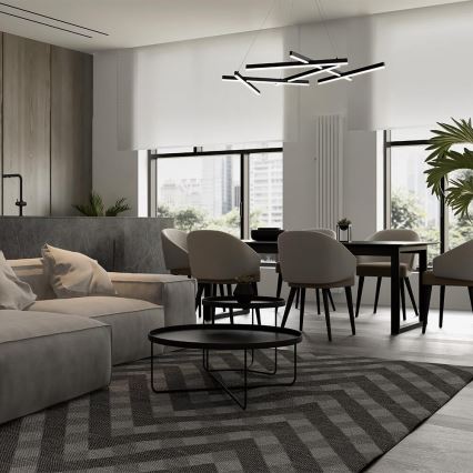 Maytoni MOD016PL-L75B - LED  Κρεμαστό φωτιστικό οροφής LINE LED/79W/230V μαύρο