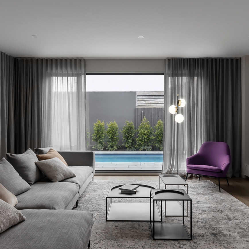 Maytoni MOD048FL-03G - Επιδαπέδια λάμπα NOSTALGIA 3xE14/40W/230V