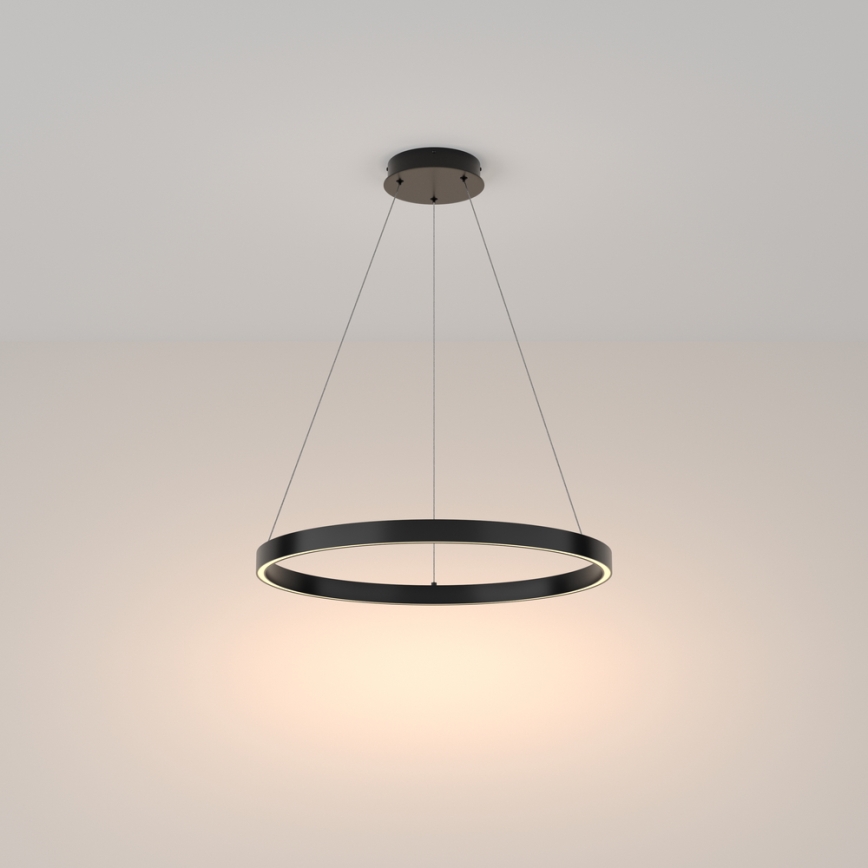Maytoni MOD058PL-L32B3K -  Κρεμαστό φωτιστικό οροφής LED RIM LED/37W/230V 3000K διάμετρος 60 cm μαύρο