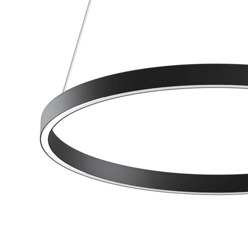 MOD058PL-L32B4K -  Κρεμαστό φωτιστικό οροφής LED RIM LED/37W/230V 4000K διάμετρος 60 cm μαύρο