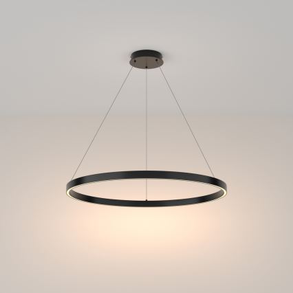 Maytoni MOD058PL-L42B3K -  Κρεμαστό φωτιστικό οροφής LED RIM LED/51W/230V 3000K διάμετρος 80 cm μαύρο