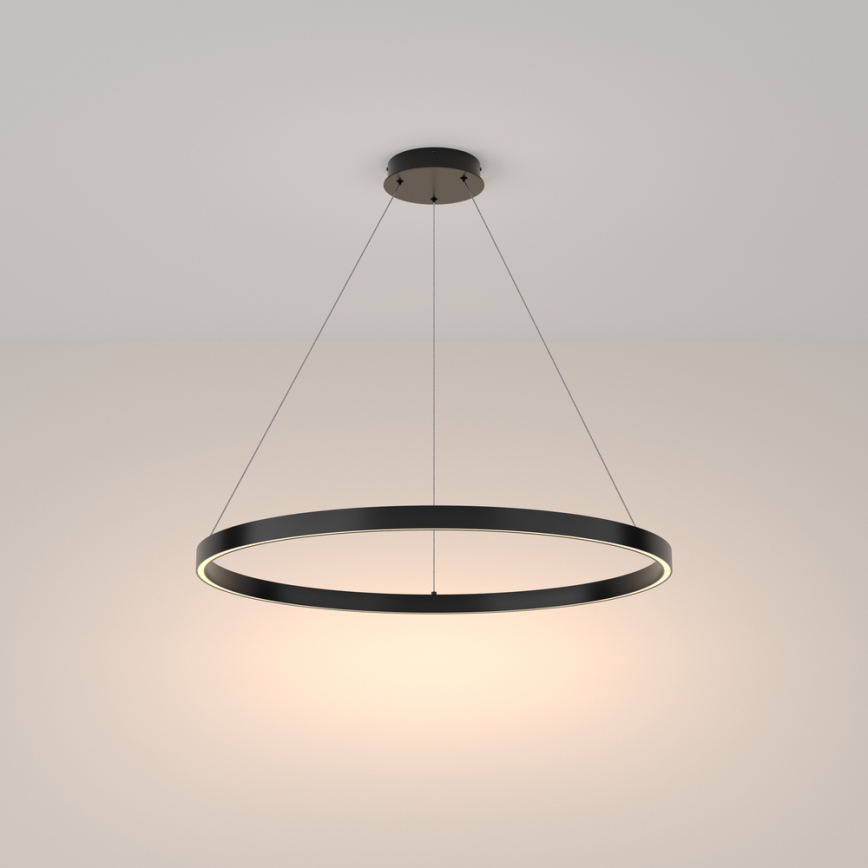 Maytoni MOD058PL-L42B3K -  Κρεμαστό φωτιστικό οροφής LED RIM LED/51W/230V 3000K διάμετρος 80 cm μαύρο