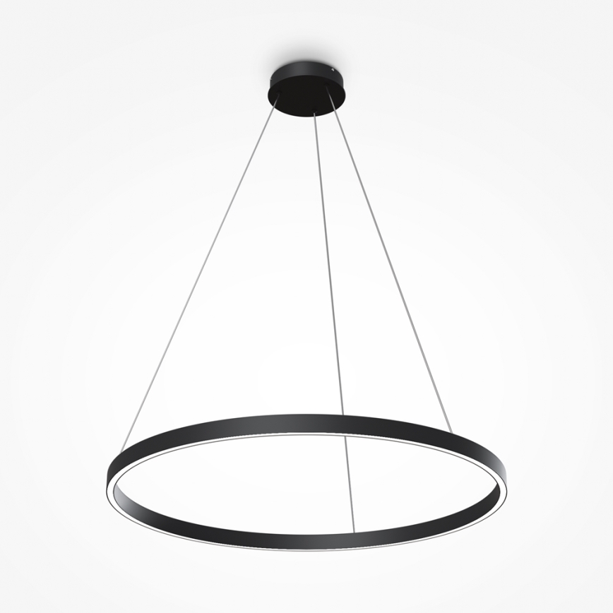 Maytoni MOD058PL-L42B4K -  Κρεμαστό φωτιστικό οροφής LED RIM LED/51W/230V 4000K διάμετρος 80 cm μαύρο
