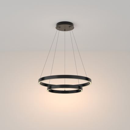Maytoni MOD058PL-L55B3K -  Κρεμαστό φωτιστικό οροφής LED RIM LED/61W/230V 3000K διάμετρος 60 cm μαύρο