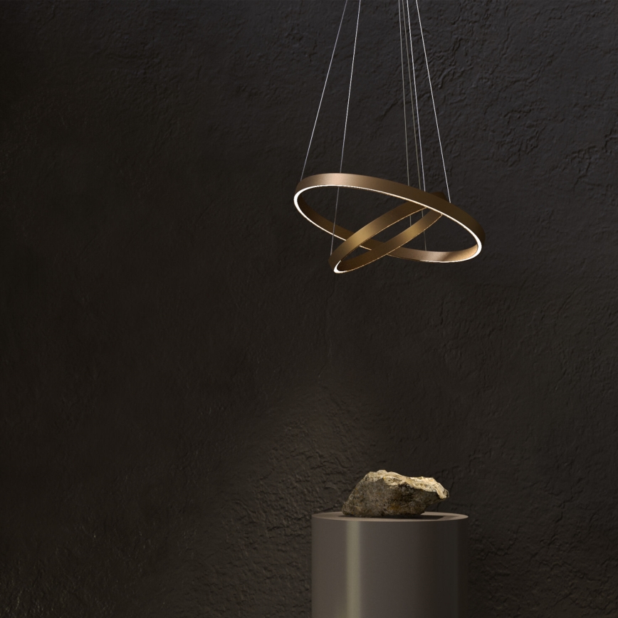 Maytoni MOD058PL-L55BS3K -  Κρεμαστό φωτιστικό οροφής LED RIM LED/61W/230V 3000K διάμετρος 60 cm χρυσό