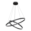 Maytoni MOD058PL-L74B3K -  Κρεμαστό φωτιστικό οροφής LED RIM LED/88W/230V 3000K διάμετρος 80 cm μαύρο