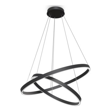 Maytoni MOD058PL-L74B3K -  Κρεμαστό φωτιστικό οροφής LED RIM LED/88W/230V 3000K διάμετρος 80 cm μαύρο