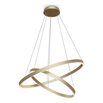 Maytoni MOD058PL-L74BS3K -  Κρεμαστό φωτιστικό οροφής LED RIM LED/88W/230V 3000K διάμετρος 80 cm χρυσό