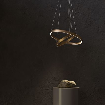 Maytoni MOD058PL-L74BS3K -  Κρεμαστό φωτιστικό οροφής LED RIM LED/88W/230V 3000K διάμετρος 80 cm χρυσό