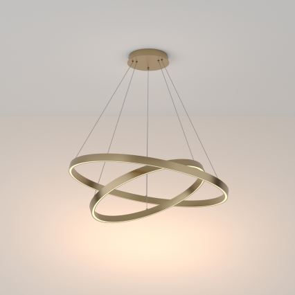Maytoni MOD058PL-L74BS3K -  Κρεμαστό φωτιστικό οροφής LED RIM LED/88W/230V 3000K διάμετρος 80 cm χρυσό