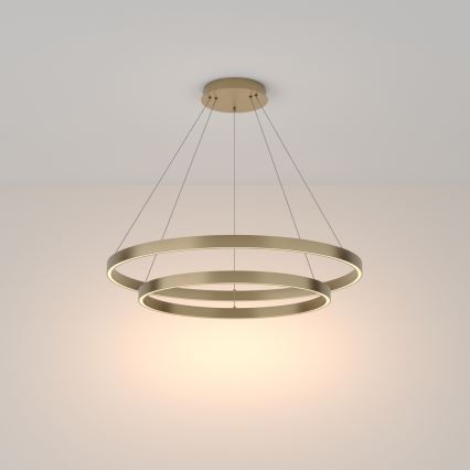 Maytoni MOD058PL-L74BS3K -  Κρεμαστό φωτιστικό οροφής LED RIM LED/88W/230V 3000K διάμετρος 80 cm χρυσό