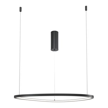 Maytoni MOD072PL-L28B3K1 -  Κρεμαστό φωτιστικό οροφής LED GLINT LED/24W/230V μαύρο διάμετρος 60 cm