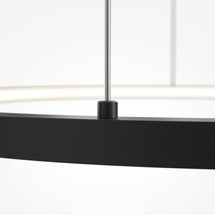 Maytoni MOD072PL-L36B3K1 -  Κρεμαστό φωτιστικό οροφής LED GLINT LED/36W/230V μαύρο διάμετρος 80 cm