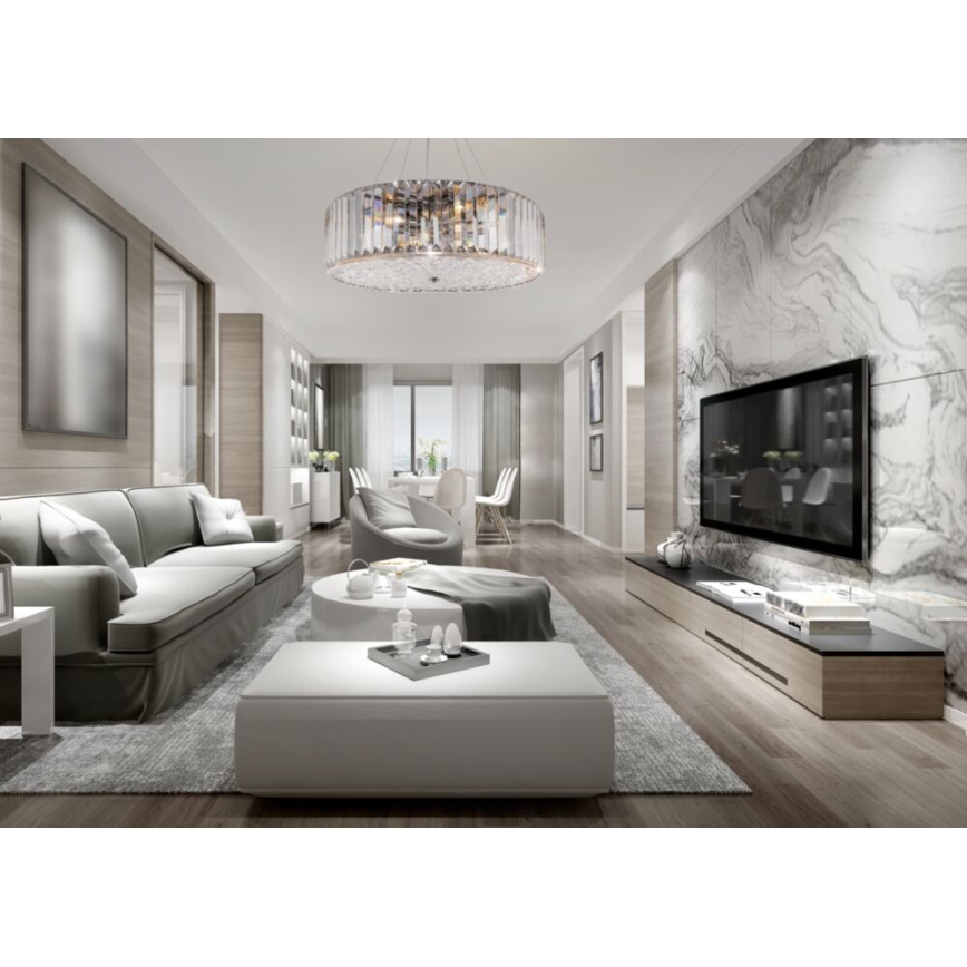 Maytoni MOD080CL-06CH - Κρεμαστό φωτιστικό οροφής RECINTO 6xE27/60W/230V