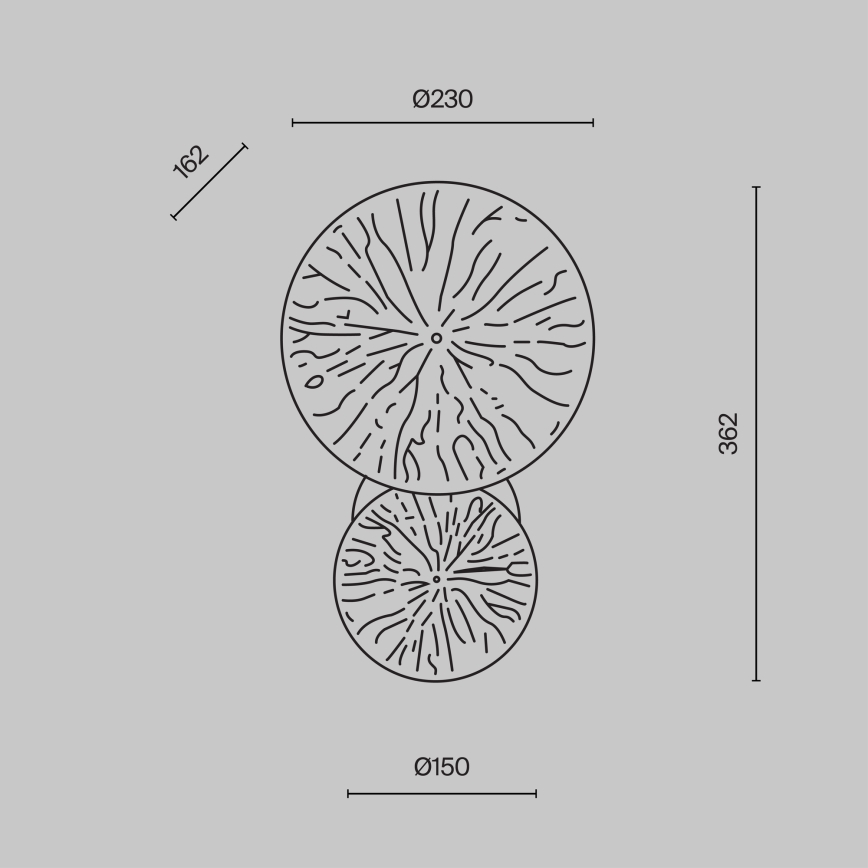Maytoni MOD082WL-01G - Φωτιστικό τοίχου LOVETANN 1xE14/40W/230V χρυσό