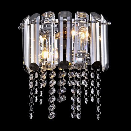 Maytoni MOD097WL-02CH - Φωτιστικό τοίχου HAIL 2xE14/40W/230V γυαλιστερό χρώμιο