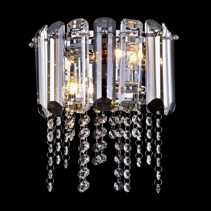 Maytoni MOD097WL-02CH - Φωτιστικό τοίχου HAIL 2xE14/40W/230V γυαλιστερό χρώμιο