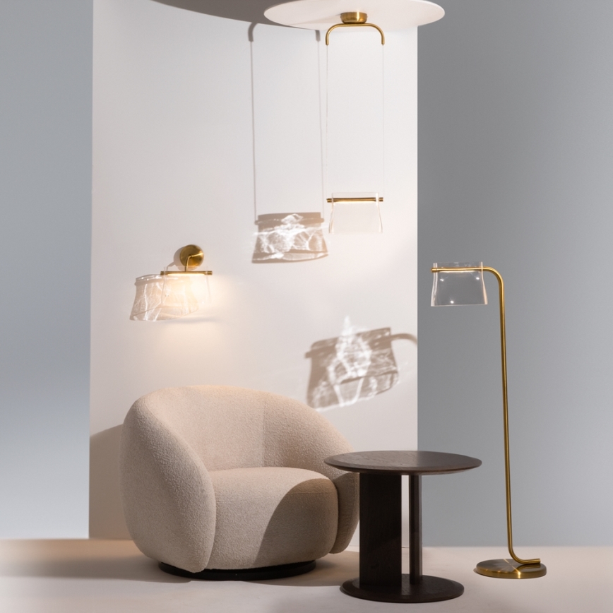 Maytoni MOD170PL-L8BS3K -  Κρεμαστό φωτιστικό οροφής LED CABARET LED/8W/230V χρυσό