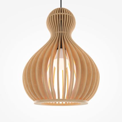 Maytoni MOD192PL-01W1 - Κρεμαστό φωτιστικό οροφής ROOTS 1xE27/40W/230V διάμετρος 30 cm μπεζ