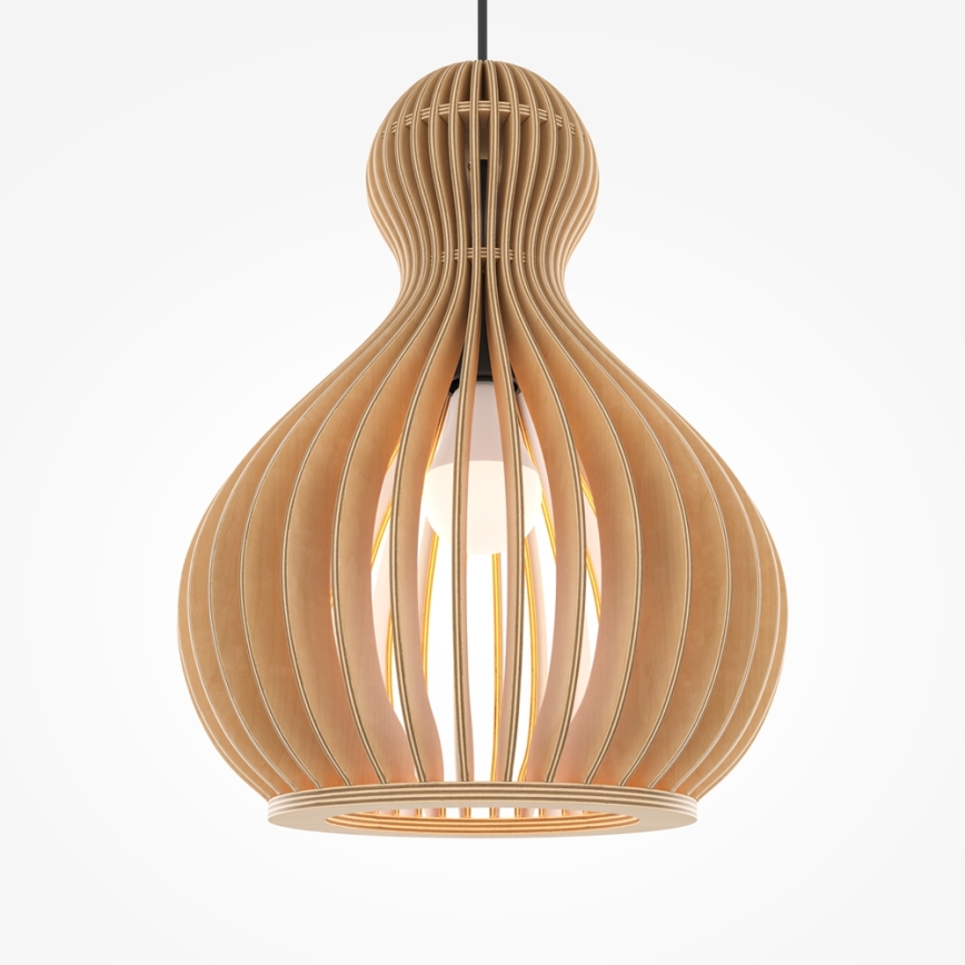 Maytoni MOD192PL-01W1 - Κρεμαστό φωτιστικό οροφής ROOTS 1xE27/40W/230V διάμετρος 30 cm μπεζ