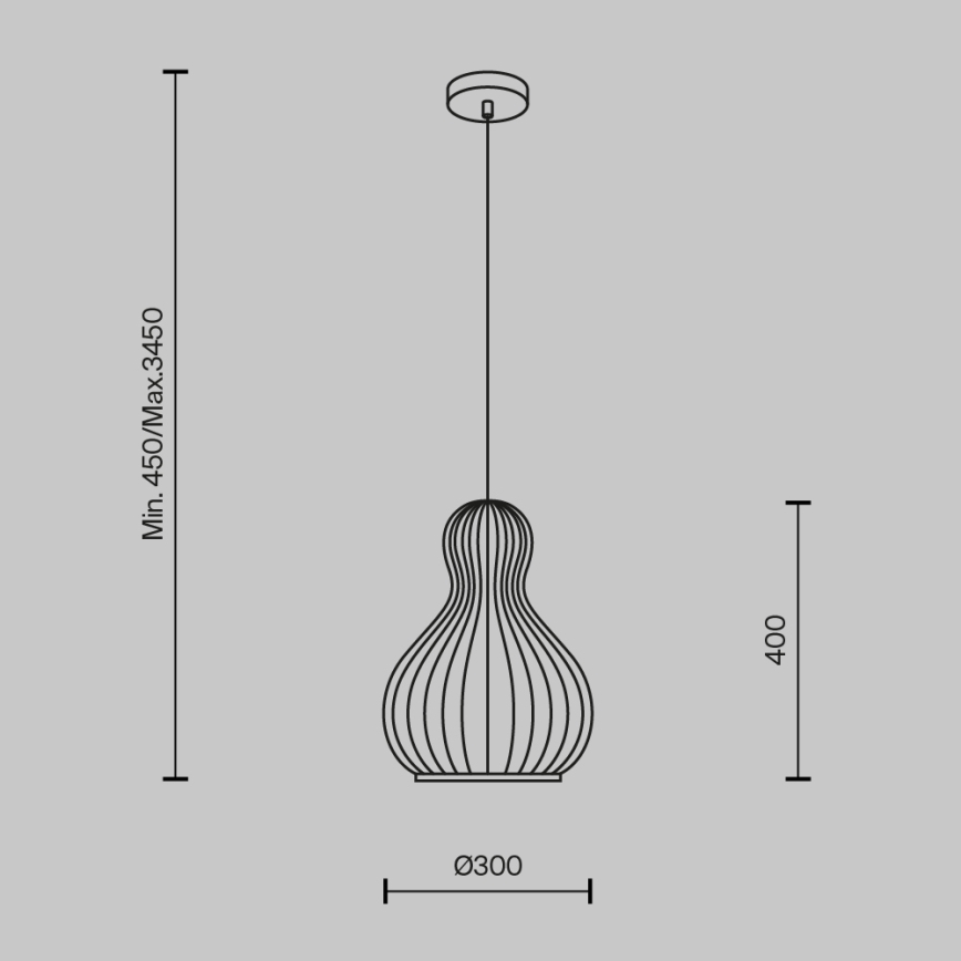 Maytoni MOD192PL-01W1 - Κρεμαστό φωτιστικό οροφής ROOTS 1xE27/40W/230V διάμετρος 30 cm μπεζ