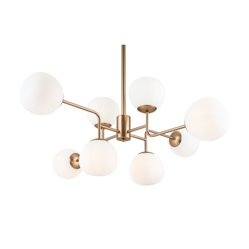Maytoni MOD221-PL-08-G - Κρεμαστό φωτιστικό ERICH 8xE14/40W/230V χαλκός