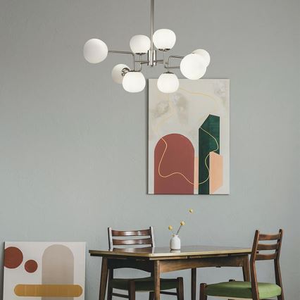 Maytoni MOD221-PL-08-N - Κρεμαστό φωτιστικό ERICH 8xE14/40W/230V ματ χρώμιο