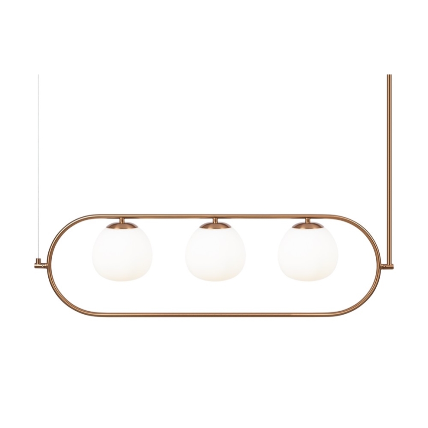 Maytoni MOD221PL-03BS - Κρεμαστό φωτιστικό ERICH 3xE14/40W/230V χάλκινο