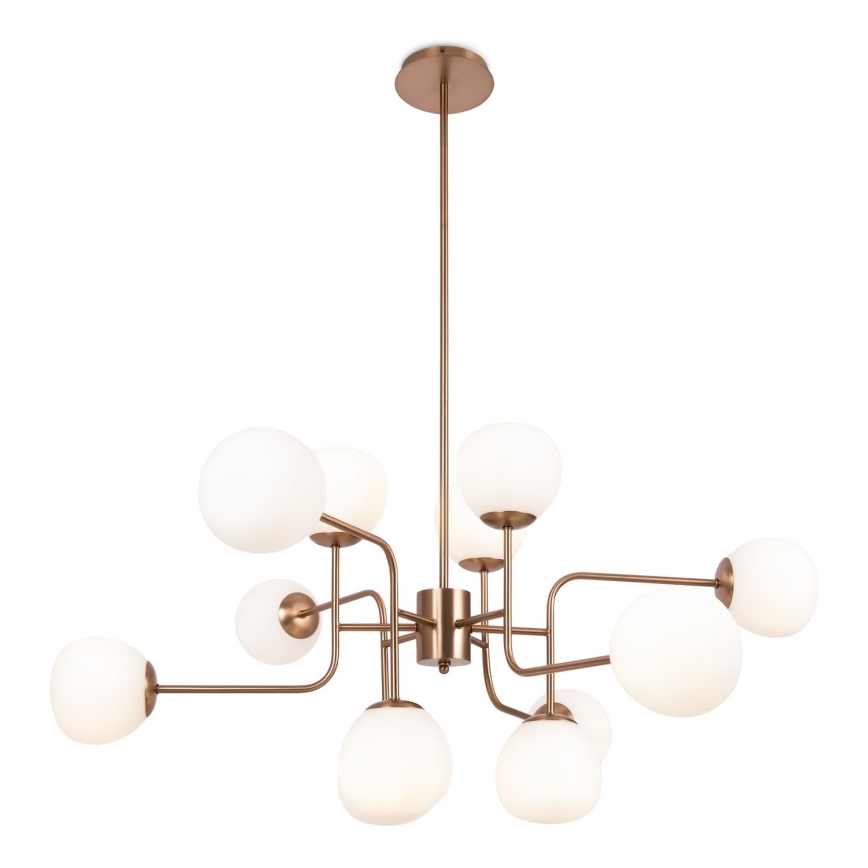 Maytoni MOD221PL-12G - Κρεμαστό φωτιστικό ERICH 12xE14/40W/230V χαλκός