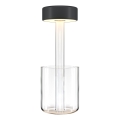 Maytoni MOD229TL-L3B3K1 - LED Dimming επαναφορτιζόμενο φορητό Επιτραπέζιο φωτιστικό LED/3W/5V 2200-4000K 2000 mAh μαύρο/διαφανές