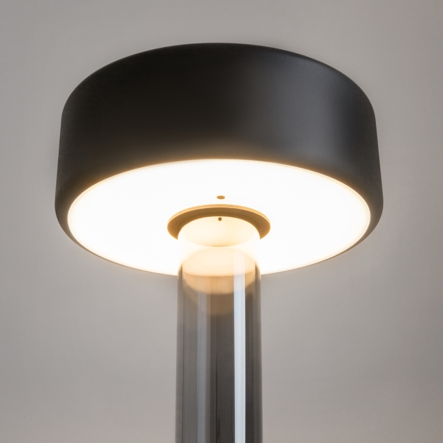 Maytoni MOD229TL-L3B3K3 - LED Dimming επαναφορτιζόμενο φορητό Επιτραπέζιο φωτιστικό LED/3W/5V 2200-4000K μαύρο/γκρι
