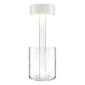 Maytoni MOD229TL-L3W3K1 - LED Dimming επαναφορτιζόμενο φορητό Επιτραπέζιο φωτιστικό LED/3W/5V 2200-4000K λευκό/διαφανή