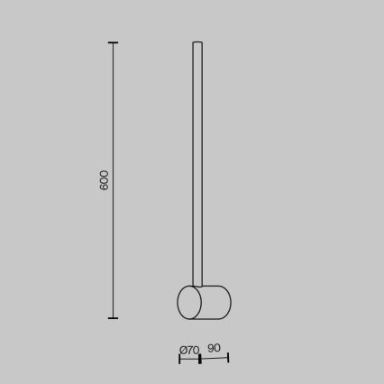 Maytoni MOD237WL-L6BS3K - Φωτιστικό τοίχου LED LIGHT STICK LED/7W/230V 3000K χρυσό