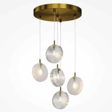 Maytoni MOD254PL-05BS - Κρεμαστό φωτιστικό οροφής FROZEN 5xG4/28W/230V ορείχαλκος