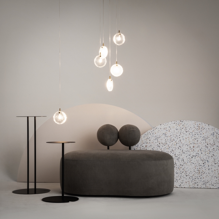 Maytoni MOD254PL-05BS - Κρεμαστό φωτιστικό οροφής FROZEN 5xG4/28W/230V ορείχαλκος