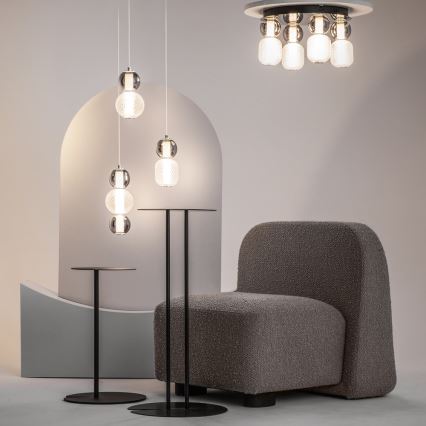 Maytoni MOD273CL-L60CH3K - Φωτιστικό οροφής LED DROP 4xLED/15W/230V διάμετρος 43 cm γυαλιστερό χρώμιο