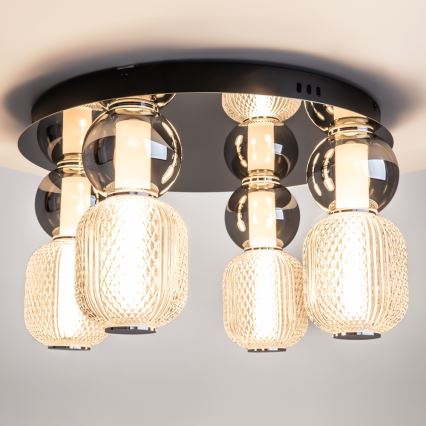 Maytoni MOD273CL-L60CH3K - Φωτιστικό οροφής LED DROP 4xLED/15W/230V διάμετρος 43 cm γυαλιστερό χρώμιο