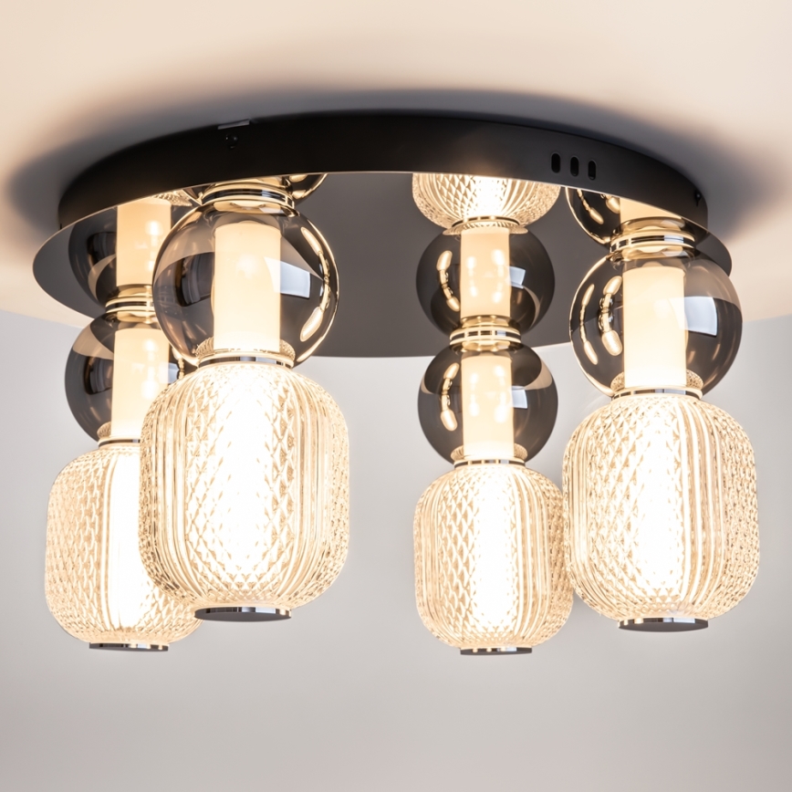Maytoni MOD273CL-L60CH3K - Φωτιστικό οροφής LED DROP 4xLED/15W/230V διάμετρος 43 cm γυαλιστερό χρώμιο